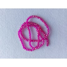 Бусины стеклянные 4 мм фуксия АВ №31, цена за 50 шт